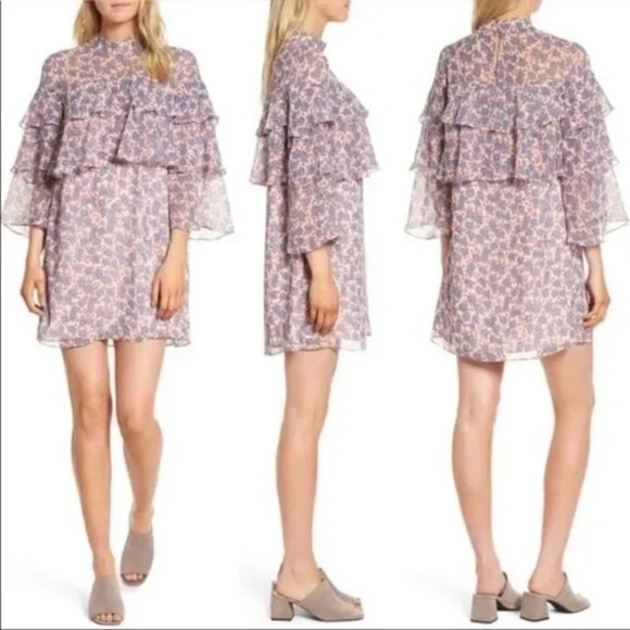 Rebecca Minkoff Dresses & Skirts - Rebecca Minkoff Floral Darcy Ruffle Dress M